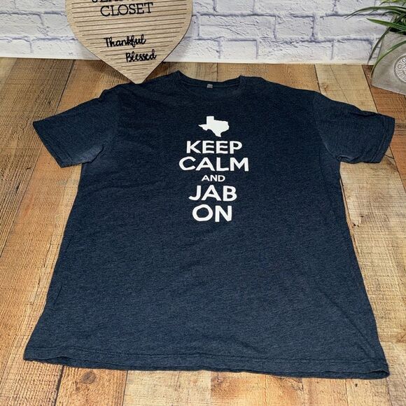 Josh Abbott Band Texas Music T-Shirt Keep Calm And Jab On XL Has Flaws - Picture 1 of 5